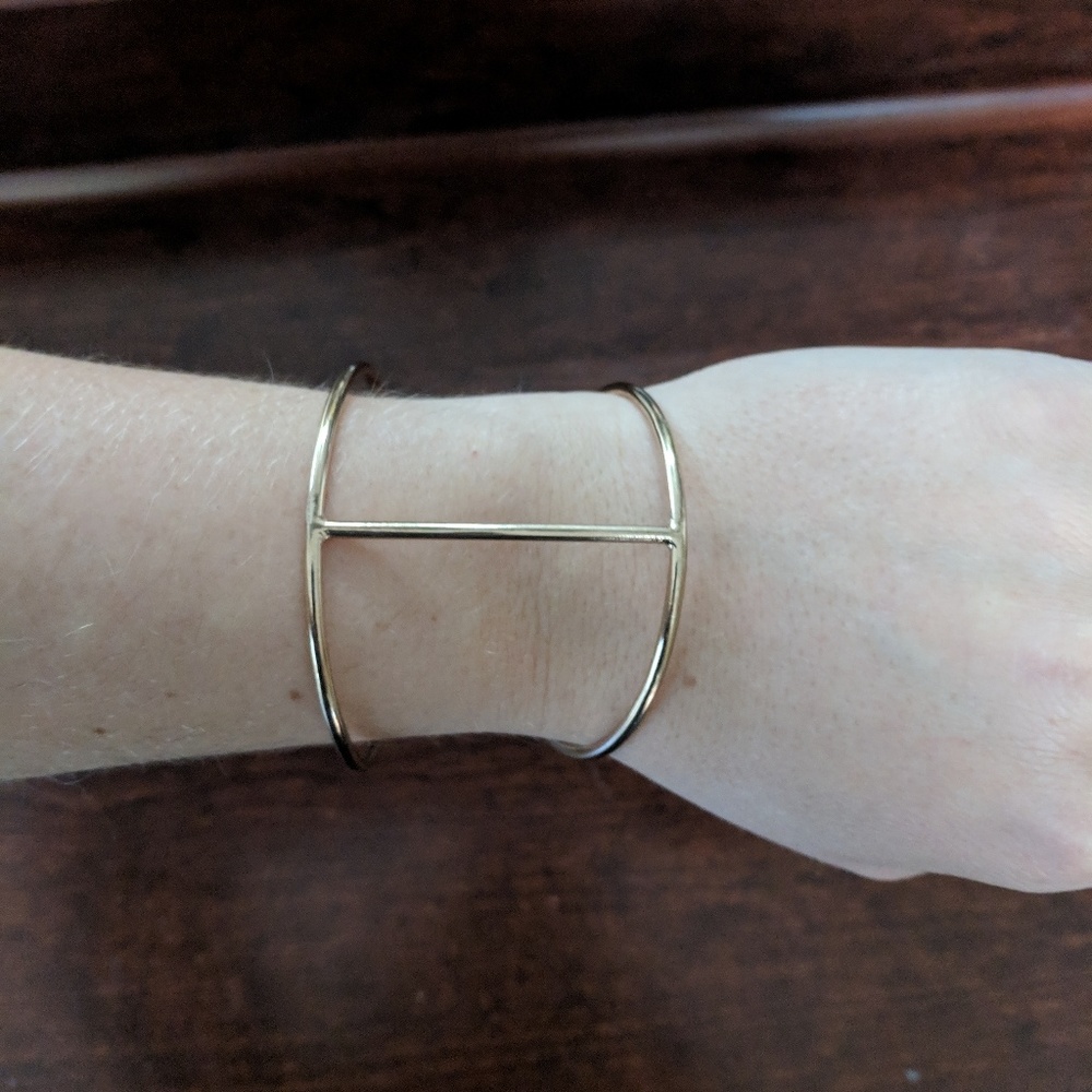 Joshua tree emerald and duv gold bracelet